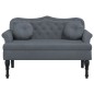 vidaXL Sitzbank mit Kissen Dunkelgrau 120,5x65x75 cm Samt vidaXL Sitzbank mit Kissen Dunkelgrau 120,5x65x75 cm Samt