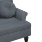 vidaXL Sitzbank mit Kissen Dunkelgrau 120,5x65x75 cm Samt vidaXL Sitzbank mit Kissen Dunkelgrau 120,5x65x75 cm Samt