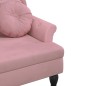 vidaXL Sitzbank mit Kissen Rosa 120,5x65x75 cm Samt vidaXL Sitzbank mit Kissen Rosa 120,5x65x75 cm Samt