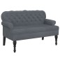 vidaXL Sitzbank mit Rückenlehne Dunkelgrau 119,5x64,5x75 cm Samt vidaXL Sitzbank mit Rückenlehne Dunkelgrau 119,5x64,5x75 cm Samt