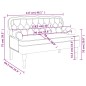 vidaXL Sitzbank mit Rückenlehne Dunkelgrau 119,5x64,5x75 cm Samt vidaXL Sitzbank mit Rückenlehne Dunkelgrau 119,5x64,5x75 cm Samt