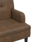 vidaXL Sitzbank mit Rückenlehne Braun 112x65,5x75 cm Wildleder-Optik vidaXL Sitzbank mit Rückenlehne Braun 112x65,5x75 cm Wildleder-Optik