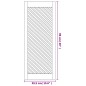 vidaXL Schranktüren 2 Stk. Gitterdesign 39,5x99 cm Massivholz Kiefer vidaXL Schranktüren 2 Stk. Gitterdesign 39,5x99 cm Massivholz Kiefer