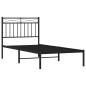 vidaXL Bettgestell mit Kopfteil Metall Schwarz 90x190 cm vidaXL Bettgestell mit Kopfteil Metall Schwarz 90x190 cm