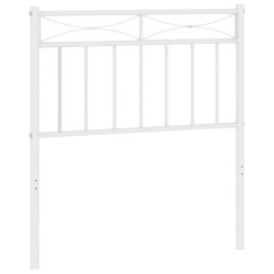 vidaXL Kopfteil Metall Weiß 80 cm
