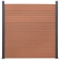 vidaXL Zaunelement-Set Braun 526x186 cm WPC vidaXL Zaunelement-Set Braun 526x186 cm WPC