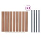 vidaXL Zaunelement-Set Braun 526x186 cm WPC vidaXL Zaunelement-Set Braun 526x186 cm WPC