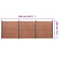 vidaXL Zaunelement-Set Braun 526x186 cm WPC vidaXL Zaunelement-Set Braun 526x186 cm WPC
