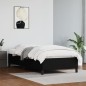 Bettgestell Schwarz 90x200 cm Kunstleder Bettgestell Schwarz 90x200 cm Kunstleder
