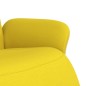 vidaXL Relaxsessel mit Fußteil Hellgelb Stoff vidaXL Relaxsessel mit Fußteil Hellgelb Stoff