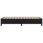 Bettgestell Schwarz 90x200 cm Kunstleder Bettgestell Schwarz 90x200 cm Kunstleder