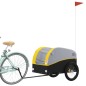 vidaXL Lastenanhänger für Fahrrad Schwarz und Gelb 45 kg Eisen vidaXL Lastenanhänger für Fahrrad Schwarz und Gelb 45 kg Eisen