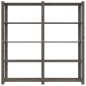 vidaXL Lagerregal mit 5 Böden Grau 170x38x170 cm Massivholz Kiefer vidaXL Lagerregal mit 5 Böden Grau 170x38x170 cm Massivholz Kiefer
