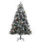 vidaXL Künstlicher Weihnachtsbaum Klappbar 300 LEDs & Kugeln 180 cm vidaXL Künstlicher Weihnachtsbaum Klappbar 300 LEDs & Kugeln 180 cm