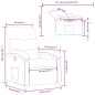 vidaXL Relaxsessel Dunkelgrau Stoff vidaXL Relaxsessel Dunkelgrau Stoff