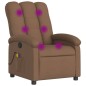 vidaXL Massagesessel Braun Stoff vidaXL Massagesessel Braun Stoff