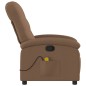 vidaXL Massagesessel Braun Stoff vidaXL Massagesessel Braun Stoff