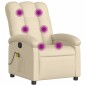 vidaXL Massagesessel Creme Stoff vidaXL Massagesessel Creme Stoff