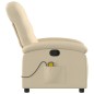 vidaXL Massagesessel Creme Stoff vidaXL Massagesessel Creme Stoff