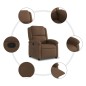vidaXL Relaxsessel Braun Stoff vidaXL Relaxsessel Braun Stoff