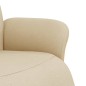 vidaXL Relaxsessel mit Fußteil Creme Stoff vidaXL Relaxsessel mit Fußteil Creme Stoff