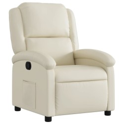 vidaXL Relaxsessel Creme Kunstleder