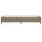 vidaXL Bettgestell ohne Matratze Taupe 90x190 cm Stoff vidaXL Bettgestell ohne Matratze Taupe 90x190 cm Stoff