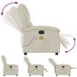 vidaXL Massagesessel Creme Kunstleder vidaXL Massagesessel Creme Kunstleder