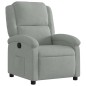 vidaXL Relaxsessel Hellgrau Samt vidaXL Relaxsessel Hellgrau Samt