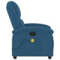 vidaXL Massagesessel Blau Samt vidaXL Massagesessel Blau Samt