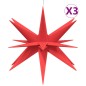 vidaXL LED-Weihnachtssterne 3 Stk. Faltbar Rot 57 cm vidaXL LED-Weihnachtssterne 3 Stk. Faltbar Rot 57 cm