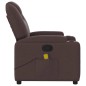 vidaXL Massagesessel Dunkelbraun Stoff vidaXL Massagesessel Dunkelbraun Stoff