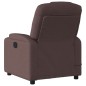 vidaXL Massagesessel Dunkelbraun Stoff vidaXL Massagesessel Dunkelbraun Stoff
