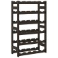 vidaXL Weinregal für 30 Flaschen Schwarz Massivholz Kiefer vidaXL Weinregal für 30 Flaschen Schwarz Massivholz Kiefer