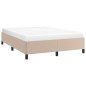 Bettgestell Cappuccino-Braun 140x200 cm Kunstleder Bettgestell Cappuccino-Braun 140x200 cm Kunstleder