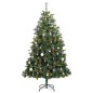 vidaXL Künstlicher Weihnachtsbaum Klappbar 300 LEDs & Kugeln 210 cm vidaXL Künstlicher Weihnachtsbaum Klappbar 300 LEDs & Kugeln 210 cm