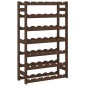 vidaXL Weinregal für 42 Flaschen Braun Massivholz Kiefer vidaXL Weinregal für 42 Flaschen Braun Massivholz Kiefer