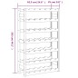 vidaXL Weinregal für 42 Flaschen Braun Massivholz Kiefer vidaXL Weinregal für 42 Flaschen Braun Massivholz Kiefer