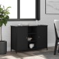 vidaXL Sideboard Schwarz 100x35x70 cm Holzwerkstoff vidaXL Sideboard Schwarz 100x35x70 cm Holzwerkstoff
