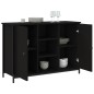 vidaXL Sideboard Schwarz 100x35x70 cm Holzwerkstoff vidaXL Sideboard Schwarz 100x35x70 cm Holzwerkstoff