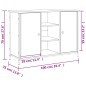 vidaXL Sideboard Schwarz 100x35x70 cm Holzwerkstoff vidaXL Sideboard Schwarz 100x35x70 cm Holzwerkstoff