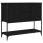 vidaXL Sideboard Schwarz 100x36x85 cm Holzwerkstoff vidaXL Sideboard Schwarz 100x36x85 cm Holzwerkstoff