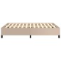Bettgestell Cappuccino-Braun 140x200 cm Kunstleder Bettgestell Cappuccino-Braun 140x200 cm Kunstleder