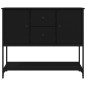 vidaXL Sideboard Schwarz 100x36x85 cm Holzwerkstoff vidaXL Sideboard Schwarz 100x36x85 cm Holzwerkstoff