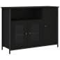 vidaXL Sideboard Schwarz 100x35x75 cm Holzwerkstoff vidaXL Sideboard Schwarz 100x35x75 cm Holzwerkstoff
