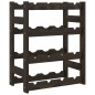 vidaXL Weinregal für 16 Flaschen Schwarz Massivholz Kiefer vidaXL Weinregal für 16 Flaschen Schwarz Massivholz Kiefer