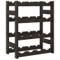 vidaXL Weinregal für 16 Flaschen Schwarz Massivholz Kiefer vidaXL Weinregal für 16 Flaschen Schwarz Massivholz Kiefer