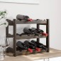 vidaXL Weinregal für 12 Flaschen Schwarz Massivholz Kiefer vidaXL Weinregal für 12 Flaschen Schwarz Massivholz Kiefer