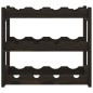 vidaXL Weinregal für 12 Flaschen Schwarz Massivholz Kiefer vidaXL Weinregal für 12 Flaschen Schwarz Massivholz Kiefer