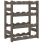 vidaXL Weinregal für 16 Flaschen Grau Massivholz Kiefer vidaXL Weinregal für 16 Flaschen Grau Massivholz Kiefer